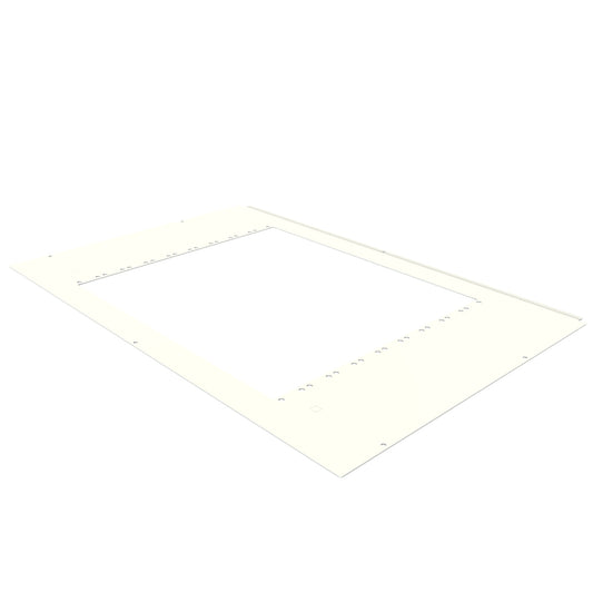 Hammond H1TR30WH Rear Cable-Entry Top Panel for H1 30" Wide Cabinet, Steel, White.