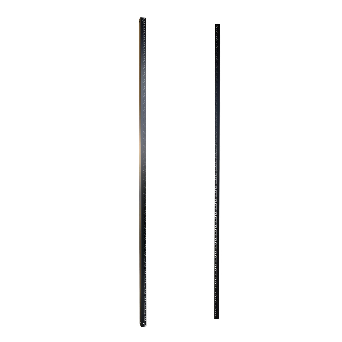 Hammond H1TRR45U24BK 45U 10-32 Threaded 19" Mounting Rack Rails, Pair, 78.75" H, for 24" Wide Cabinets, 12-Gauge Steel, Black.