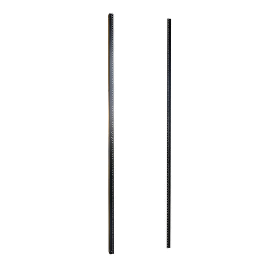 Hammond H1TRR45U24BK 45U 10-32 Threaded 19" Mounting Rack Rails, Pair, 78.75" H, for 24" Wide Cabinets, 12-Gauge Steel, Black.