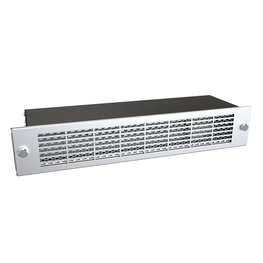 Hammond HB2160A Rack-Mount Intake Blower, 2U, 145/125 CFM, 115 VAC, 19" Wide, Stainless Steel Grille, Permanent Filter.