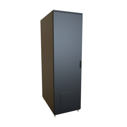 Hammond HDME20610BK NEMA 12 Sealed Server Rack Cabinet, 42U, 81.14" H x 23.62" W x 39.37" D, 3,000 lb Capacity, Black.