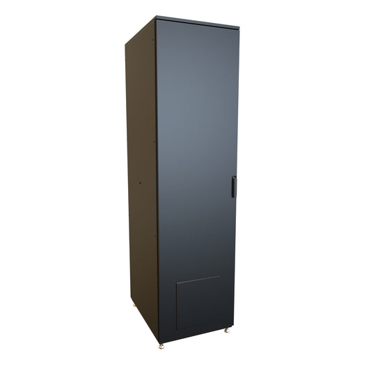 Hammond HDME2268BK NEMA 12 Sealed Server Rack Cabinet, 47U, 89.02" H x 23.62" W x 31.50" D, 3,000 lb Capacity, Black.