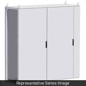 Hammond HFMDT18185 Modular Double Door Flange Disc Enclosure - 1800mm x 1800mm x 500mm - Steel/Lt Gray