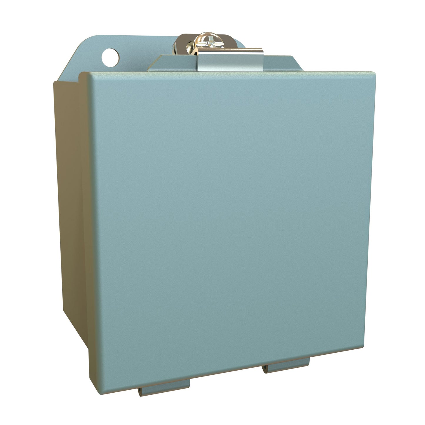 Hammond HJ443LP N4,12 J Mild Steel Junction Box, Lift-Off Cover with Clamps - 4" x 4" x 3" - Gray