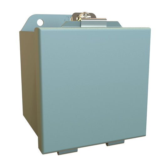 Hammond HJ444LP N4,12 J Mild Steel Junction Box, Lift-Off Cover with Clamps - 4" x 4" x 4" - Gray