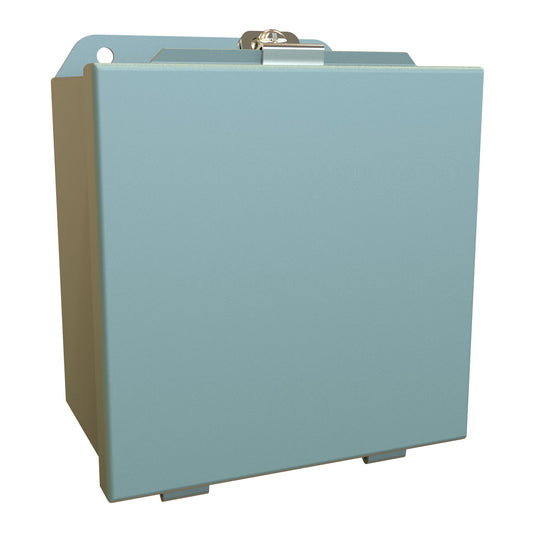 Hammond HJ664LP N4,12 J Mild Steel Junction Box, Lift-Off Cover with Clamps - 6" x 6" x 4" - Gray