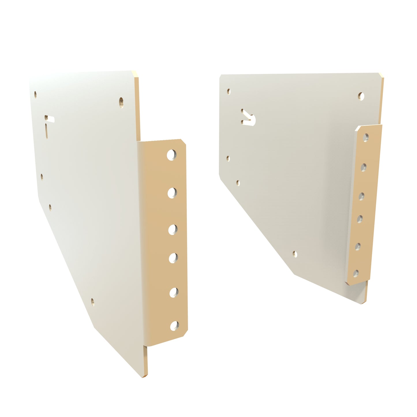 Hammond HLP2UFR Fixed Rail Kit for HLP Low-Profile Wall-Mount Rack, 2U, 19" EIA.