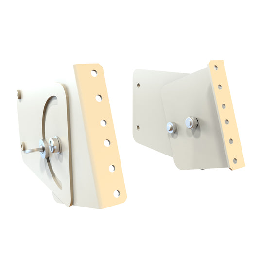 Hammond HLP2UR 180° Rotating Mounting Rail Kit for HLP Wall-Mount Rack, 2U, 19" EIA, 10-32 Threaded.