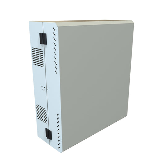 Hammond HLP4U31LG Low-Profile Wall Mount Rack Cabinet, Light Gray, 2U Pivot + 4U Fixed Rails, 31.00" H x 27.50" W x 11.15" D.