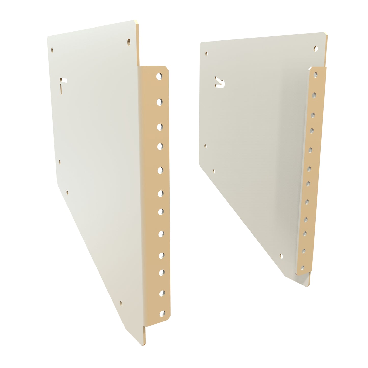 Hammond HLP4UFR Fixed Mounting Rail Kit, 4U, Threaded 10-32 Rails, Five Mounting Positions, 19.00" Rack Width.