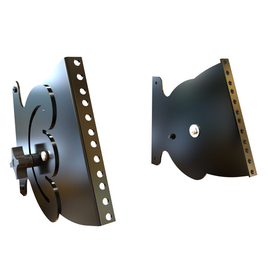 Hammond HLP4UR 180° Rotating Mounting Rail Kit, 4U, Threaded 10-32 Rails, 19.00" Rack Width.