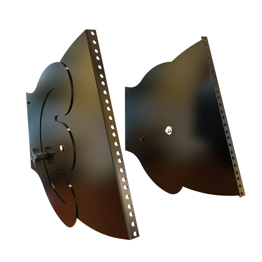 Hammond HLP8UR 180° Rotating Mounting Rail Kit, 8U, Rack Mount Rails, 19.00" Rack Width.