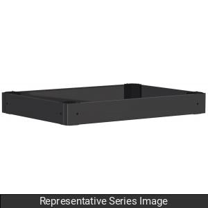 Hammond HPLD24 HMEPL Steel Plinth Side Panel Pair, 200mm H x 400mm D, Black, Fits HME Modular Enclosures.