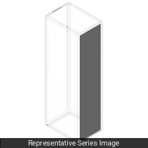 Hammond HSBP228 HME Side Mounting Barrier Panel, 14-Gauge Galvanized Steel, 2093 x 675 mm, for 2200 H x 800 D mm Cabinet.