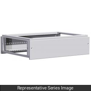 Hammond HTCMS36 HME Side Panel Pair for 300 mm High Top Cable Module, 600 mm Deep, RAL 7035 Light Gray.