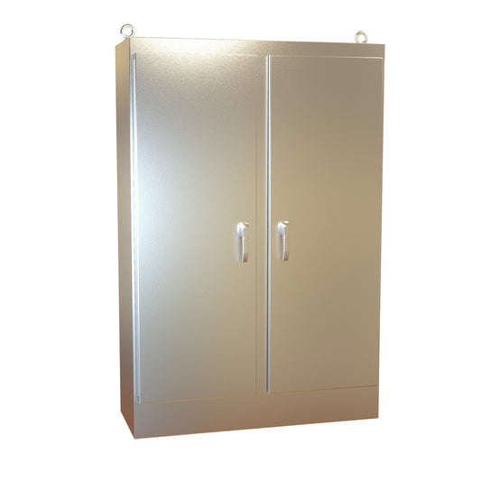 Hammond HN4FS724818SS N4X 2 Door Freestanding Enclosure - 72" x 48" x 18" - 304 Stainless Steel