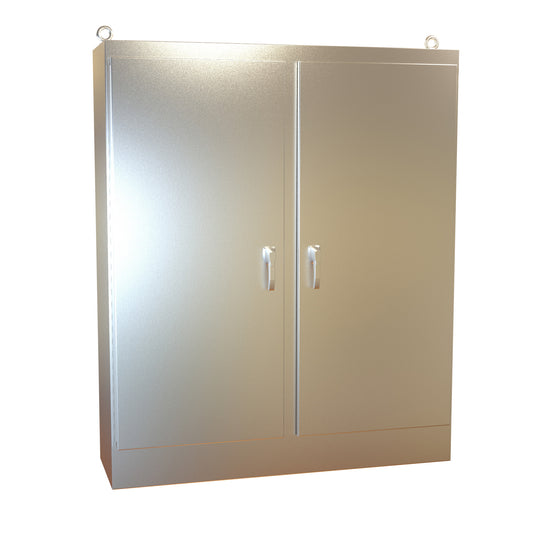 Hammond HN4FS726018SS N4X 2 Door Freestanding Enclosure - 72" x 60" x 18" - 304 Stainless Steel