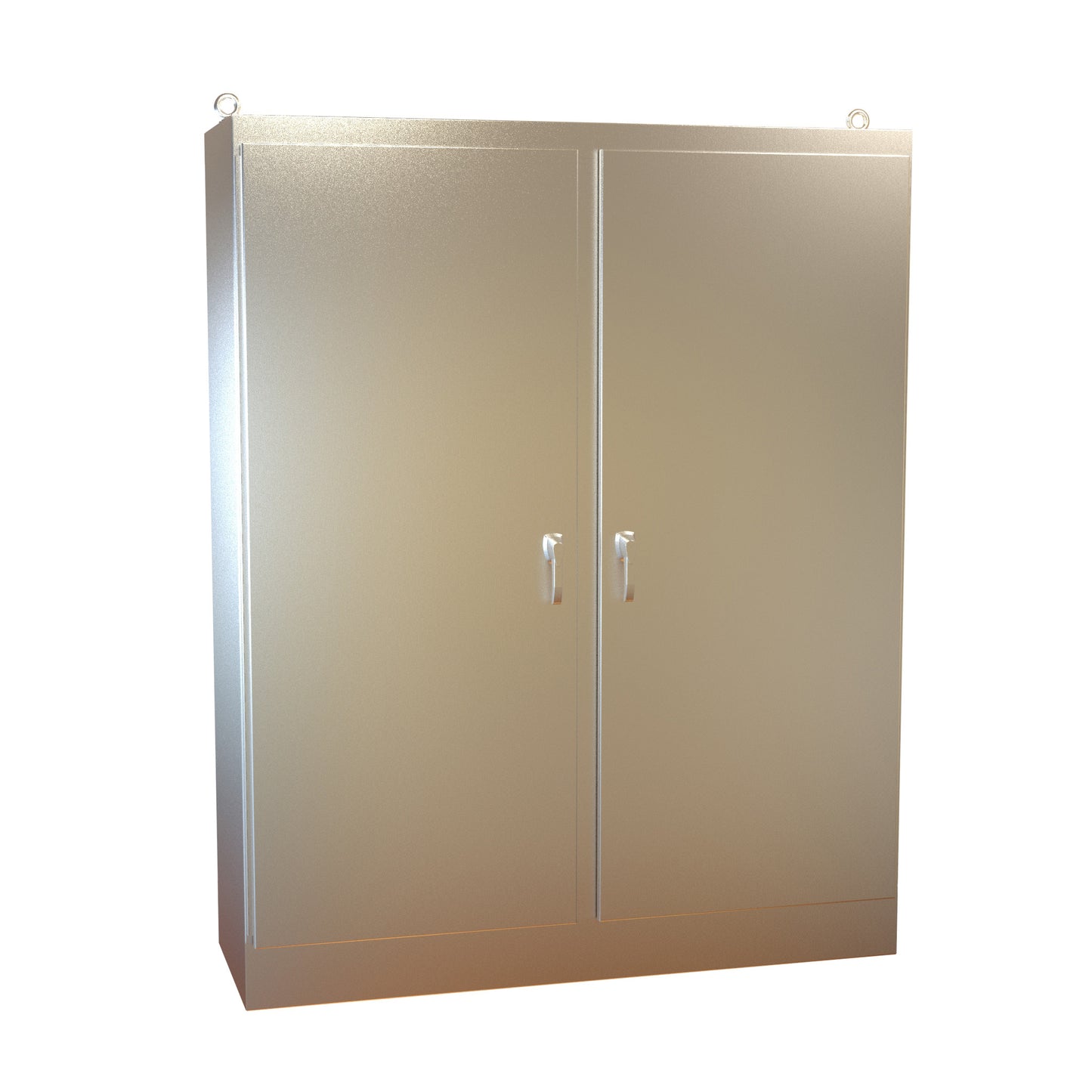 Hammond HN4FS907224DASS N4X 2 Door Dual Access Freestanding Enclosure - 90" x 72" x 24" - 304 Stainless Steel
