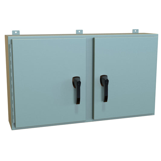 Hammond HN4WM24428GY N4,12 Two Door Wallmount Enclosure 24" x 42" x 8" Steel/Gray