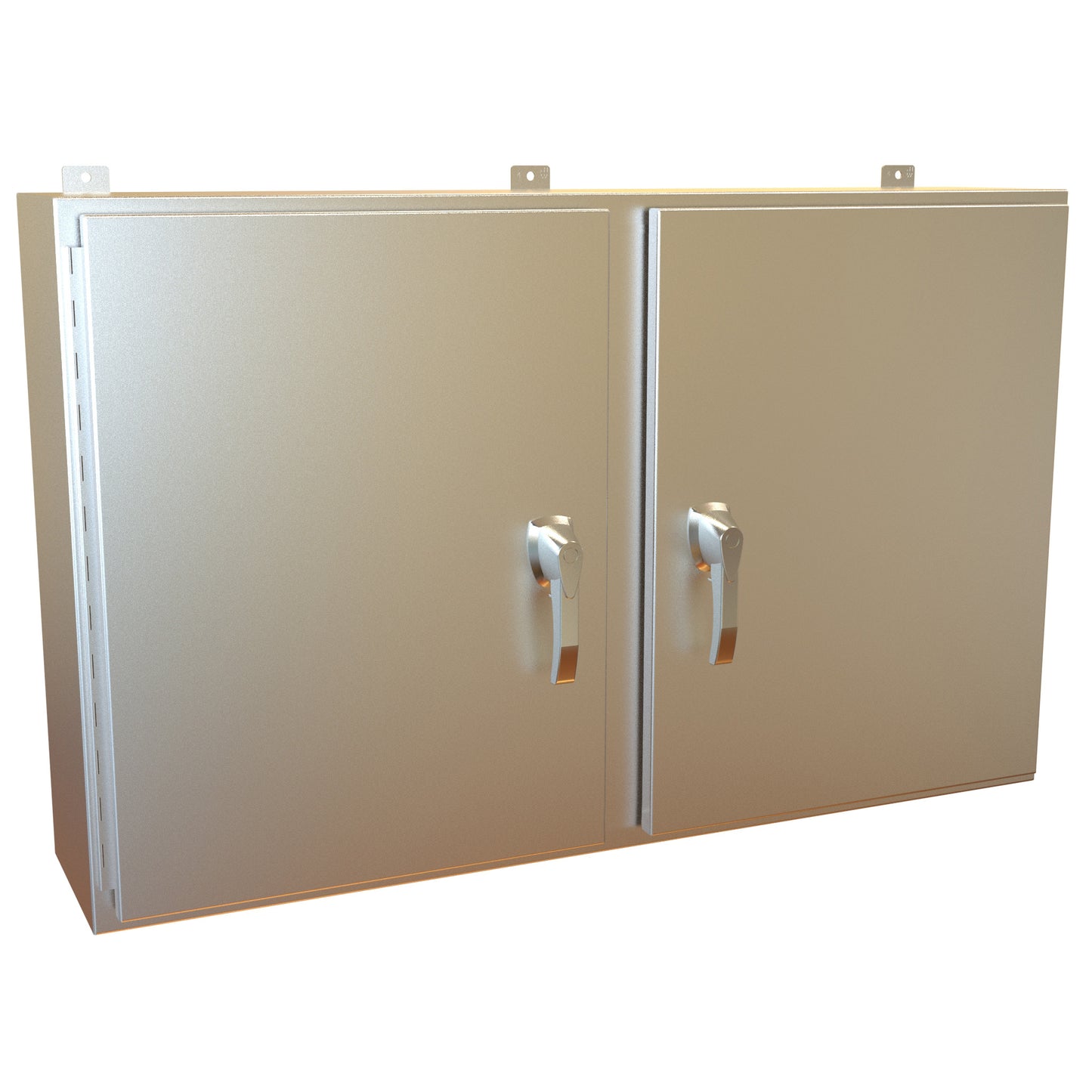 Hammond HN4WM304810S16 N4X 2 Door Wallmount Enclosure w/Panel - 30" x 48" x 10" - 316 Stainless Steel