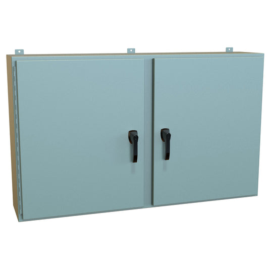 Hammond HN4WM366012GY N4,12 Two Door Wallmount Enclosure 36" x 60" x 12" Steel/Gray
