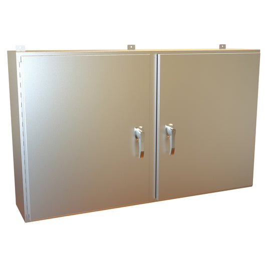 Hammond HN4WM366012S16 N4X 2 Door Wallmount Enclosure w/Panel - 36" x 60" x 12" - 316 Stainless Steel