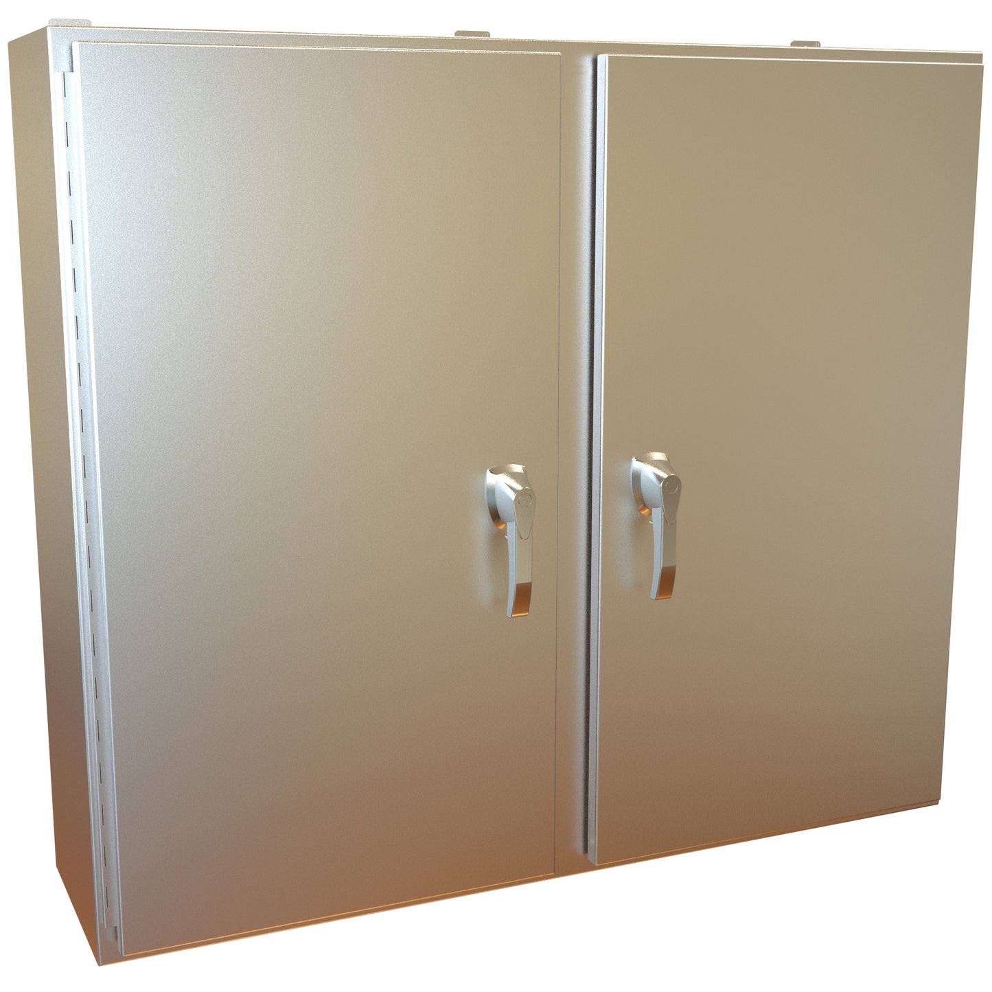 Hammond HN4WM424812S16 N4X 2 Door Wallmount Enclosure w/Panel - 42" x 48" x 12" - 316 Stainless Steel