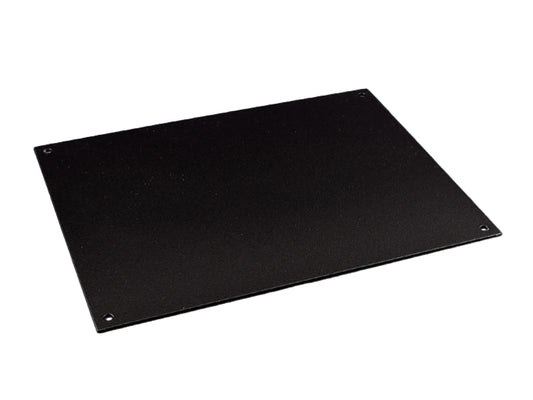 Hammond HW1310BKPL Black Powder-Coated Aluminum Bottom Panel for HWCHAS1310 Chassis, 13.00" W x 10.00" D.