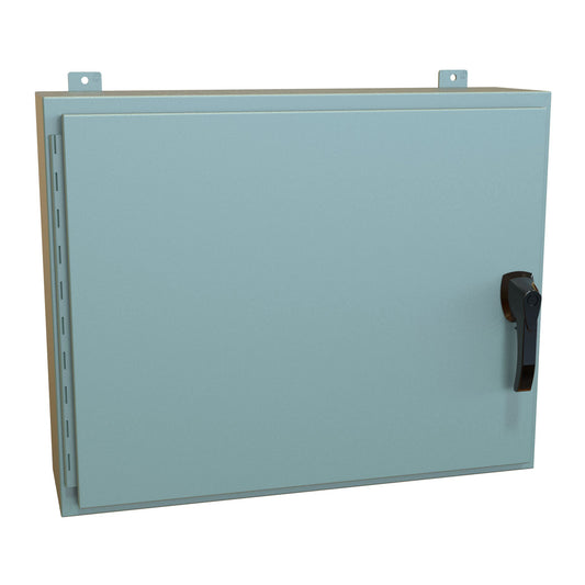 Hammond HW24308GYHK N4, 12 Wallmount Enclosure, Hinged w/Handle - 24" x 30" x 8" - Steel/Gray