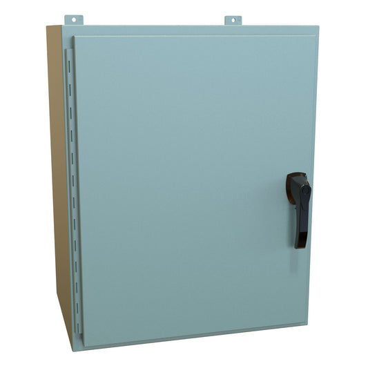 Hammond HW302416GYHK N4, 12 Wallmount Enclosure, Hinged w/Handle - 30" x 24" x 16" - Steel/Gray
