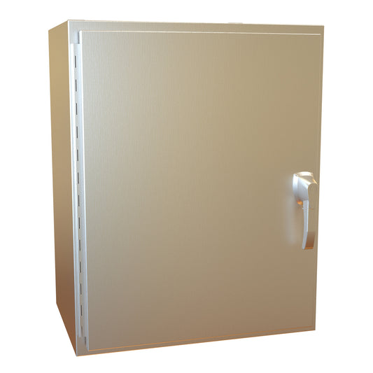 Hammond HW302416S16HK N4X Wallmount Enclosure, Hinged w/Handle - 30" x 24" x 16" - 316 Stainless Steel