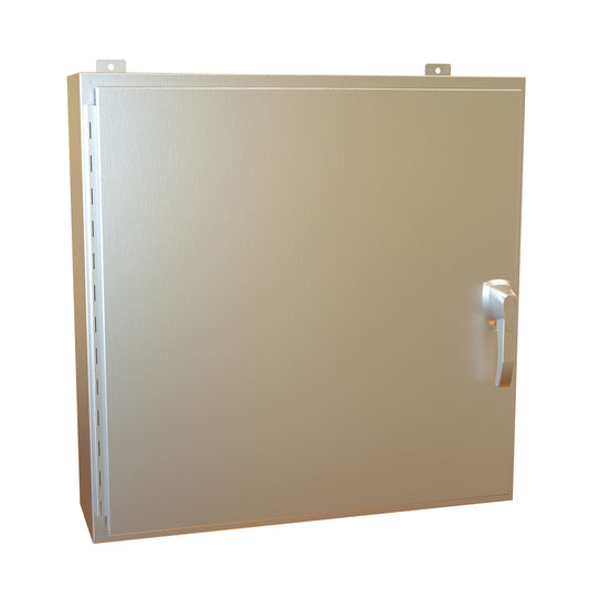 Hammond HW30308S16HK N4X Wallmount Enclosure, Hinged w/Handle - 30" x 30" x 8" - 316 Stainless Steel