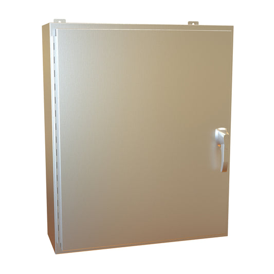 Hammond HW363010S16HK N4X Wallmount Enclosure, Hinged w/Handle - 36" x 30" x 10" - 316 Stainless Steel