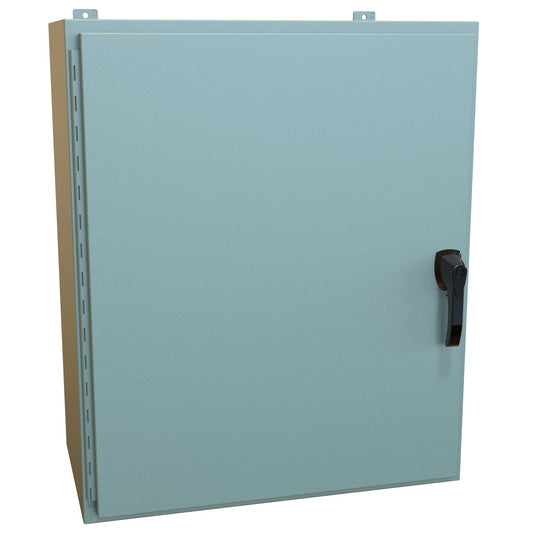 Hammond HW363016GYHK N4, 12 Wallmount Enclosure, Hinged w/Handle - 36" x 30" x 16" - Steel/Gray