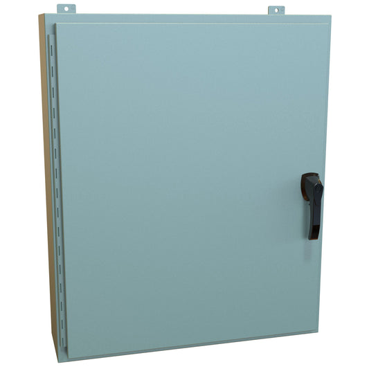 Hammond HW36308GYHK N4, 12 Wallmount Enclosure, Hinged w/Handle - 36" x 30" x 8" - Steel/Gray