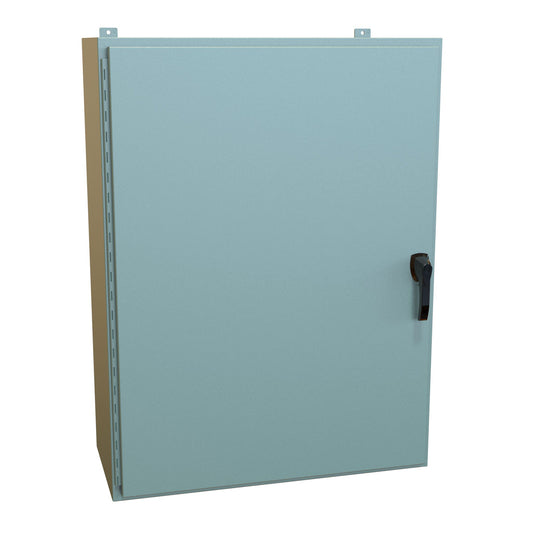Hammond HW483616GYHK N4, 12 Wallmount Enclosure, Hinged w/Handle - 48" x 36" x 16" - Steel/Gray
