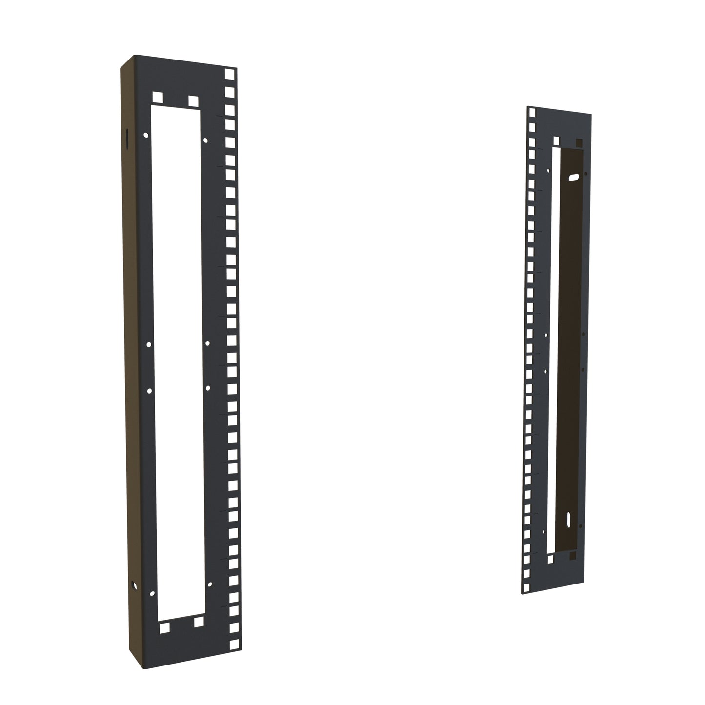 Hammond HWC3012USR Square-Hole Mounting Rail Pair for 30" Wide HWC 12U Wall-Mount Rack Cabinet.