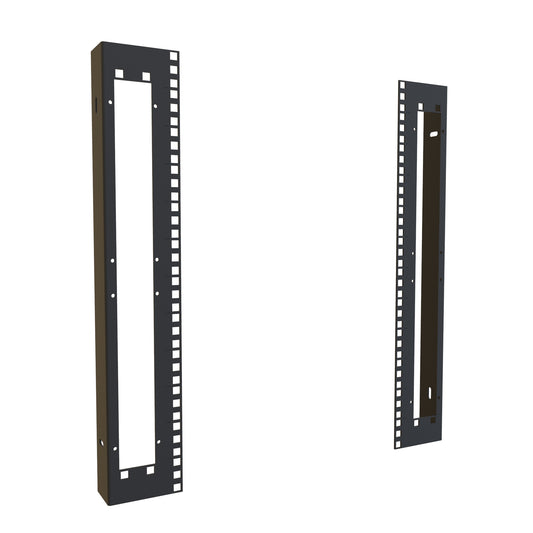 Hammond HWC3012USR Square-Hole Mounting Rail Pair for 30" Wide HWC 12U Wall-Mount Rack Cabinet.