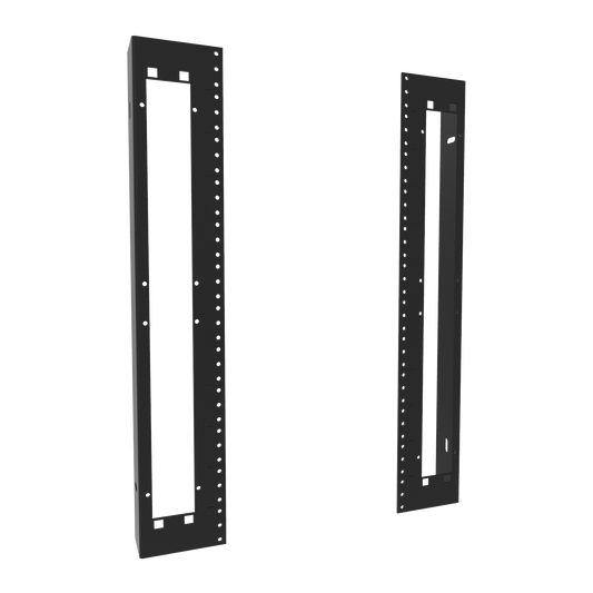 Hammond HWC3012UTR 10-32 Threaded Mounting Rail Pair for 30" Wide HWC 12U Wall-Mount Rack Cabinet.