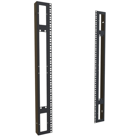 Hammond HWC3018USR Square-Hole Mounting Rail Pair for 30" Wide HWC 18U Wall-Mount Rack Cabinet.