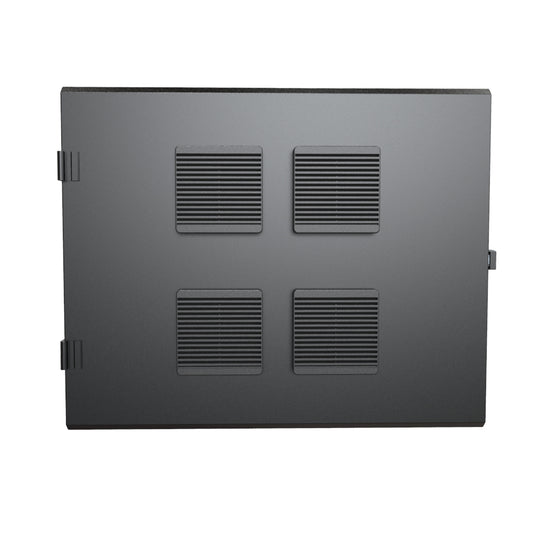 Hammond HWCFD3012UBK Positive-Pressure Filter Fan Door for 30" Wide HWC 12U Cabinet, 16-Gauge Steel, RAL 9005 Black, Reversible Hinges, Two Keys.