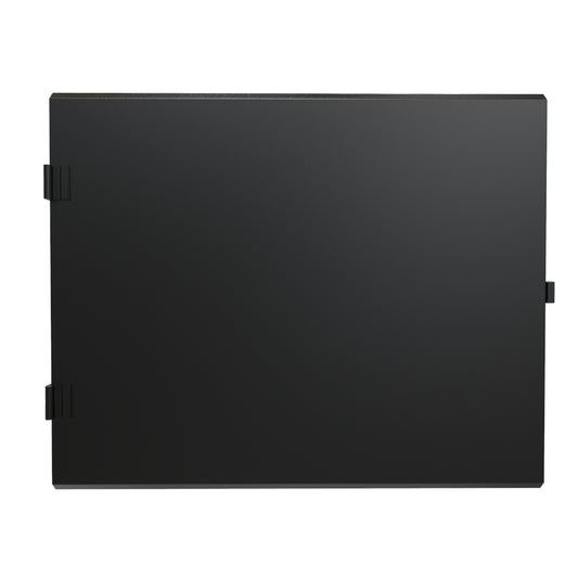 Hammond HWCSD3012UBK Solid Locking Door for 30" Wide HWC 12U Cabinet, 16-Gauge Steel, RAL 9005 Black, Reversible Hinges, Two Keys.