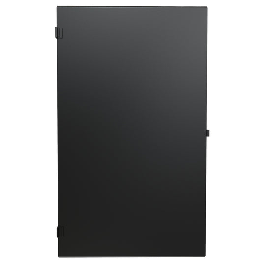 Hammond HWCSD3027UBK Solid Locking Door for 30" Wide HWC 27U Cabinet, 16-Gauge Steel, RAL 9005 Black, Reversible Hinges, Two Keys.