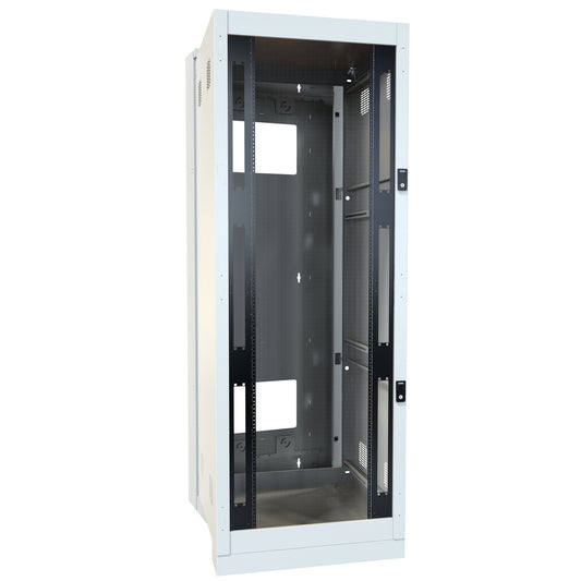 Hammond HWF3042U36WH Window Locking Door for 30" Wide HWF 42U Cabinet, White Powder-Coated Steel.