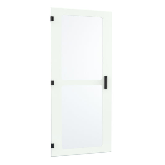 Hammond HWFVD3036UWH Vented Locking Door for 30" Wide HWF 36U Cabinet, White Powder-Coated Steel.