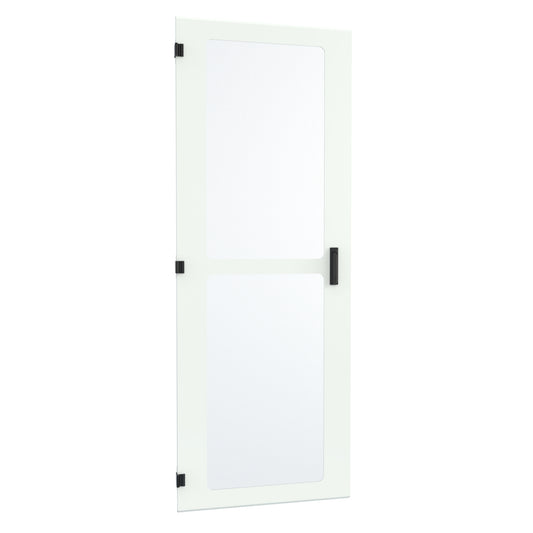Hammond HWFVD3042UWH Vented Locking Door for 30" Wide HWF 42U Cabinet, White Powder-Coated Steel.