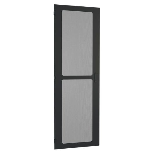 Hammond HWFVD3048UBK Vented Locking Door for 30" Wide HWF 48U Cabinet, Black Powder-Coated Steel.