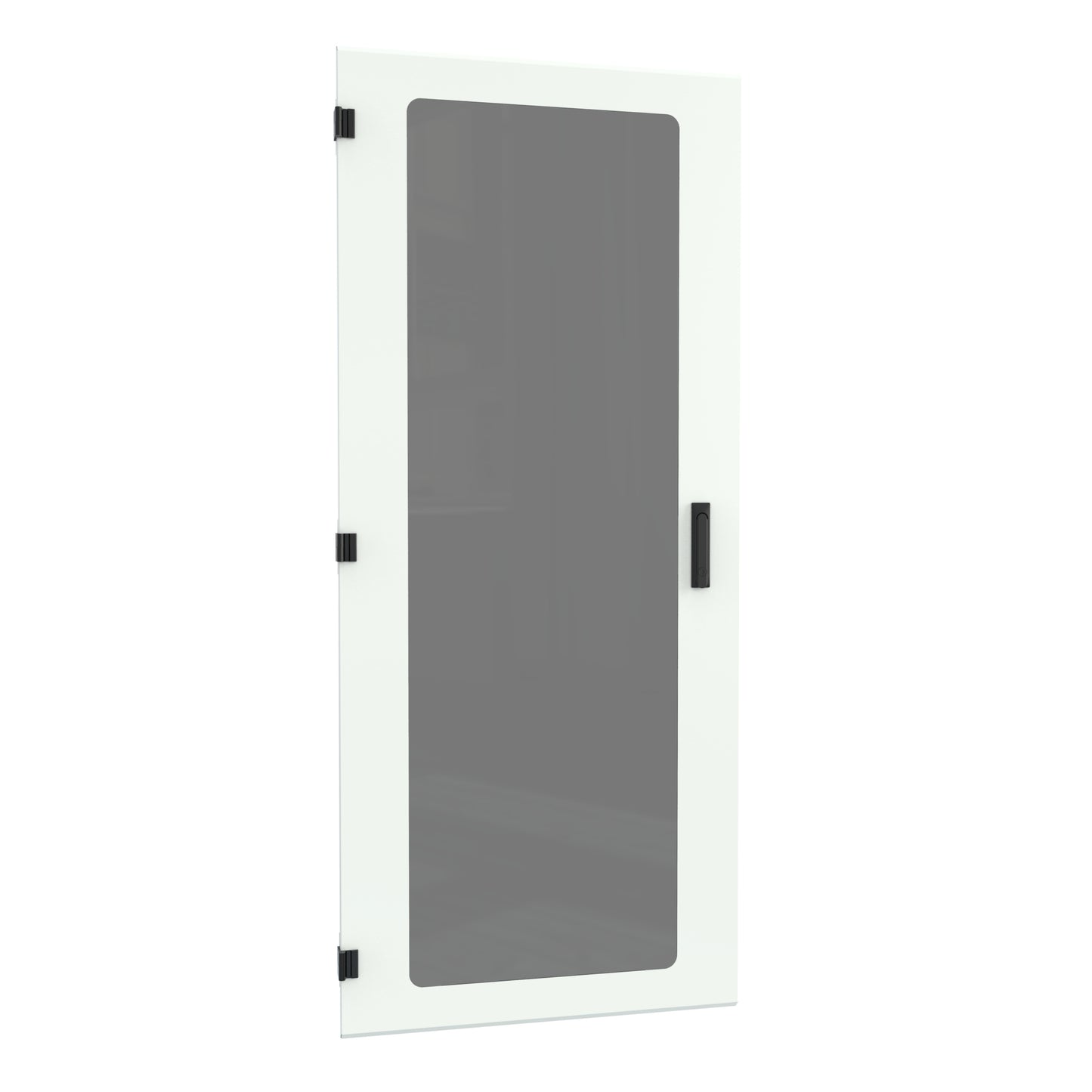 Hammond HWFWD3036UWH Window Locking Door for 30" Wide HWF 36U Cabinet, White Powder-Coated Steel.