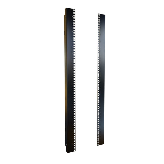 Hammond HWMSR20U Square-Hole Mounting Rail Pair for HWM 20U Wall-Mount Rack Cabinet.