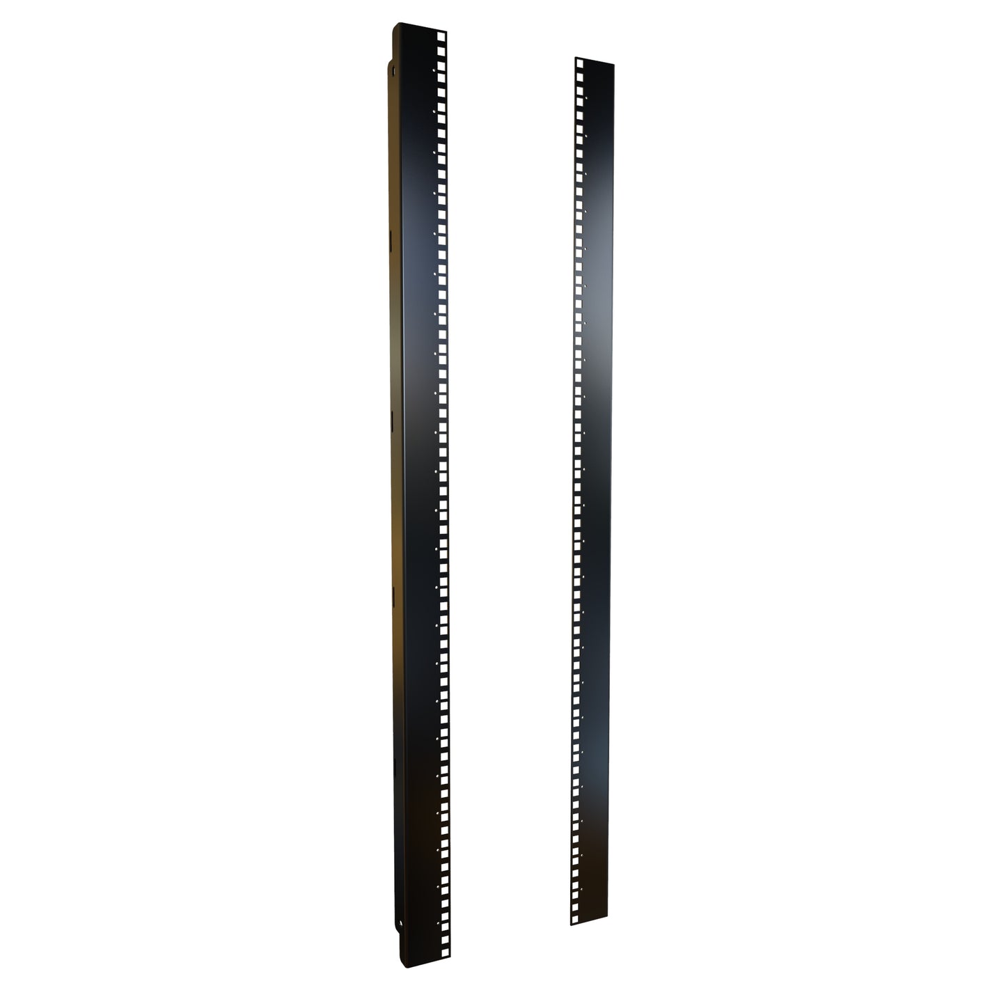 Hammond HWMSR24U Square-Hole Mounting Rail Pair for HWM 24U Wall-Mount Rack Cabinet.